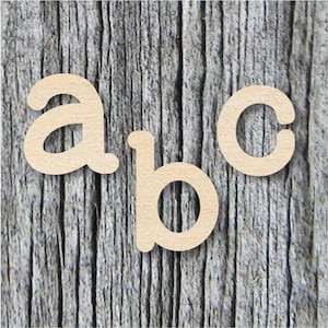 Alphabet Wood Shape, Wooden Letter, Unfinished Wood Cutout for Decoration, Painting, Scrapbooking,Jewelry, Baltic Birch 1/8&quot; Thick