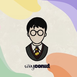 Patch wizard school Harry, Machine Embrodery File PES Format