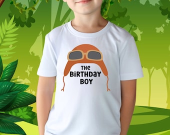 Kids Birthday Boy Shirts, Kids Theme birthday party shirt, Running through the Jungle,