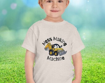 Mess making machine, Funny kids shirts, Short Sleeve Tee, kids shirts