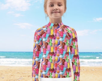 Rashguard Kids Swim and Sun, motifs personnalisés uniques