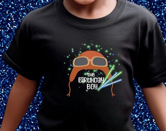 Kids Birthday Shirt, Fun with Glow sticks, Kids Glow Stick Shirt, not neon does not glow.
