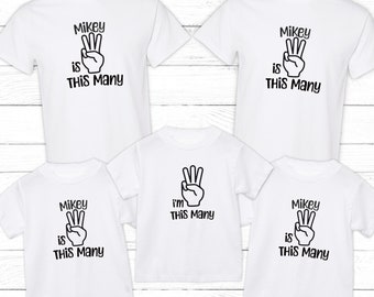 Family Birthday Shirts For kids Birthday Party, Themed Birthday Party For kids Matching family Shirts Personalized. Birthday Boy & Girl