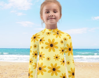Girasole, maglietta protettiva anti-UV per bambini. Abbigliamento da bagno per bambini