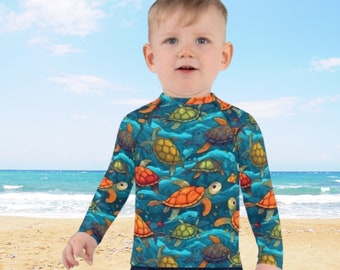Rash Guard per bambini da nuoto e sole, modelli personalizzati unici