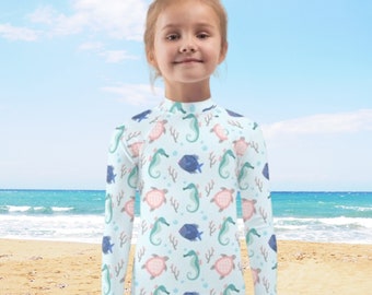 Rashguard Kids Swim and Sun, motifs personnalisés uniques