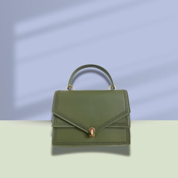 Compact Design Sophisticated  Versatile Green Han… - image 1