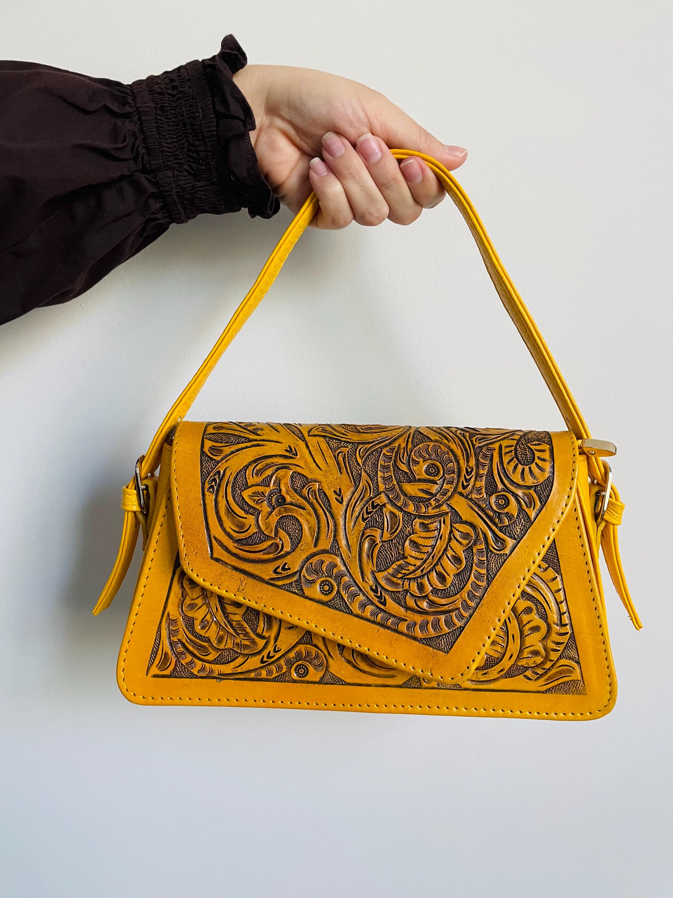 メキシコの職人が手作りしたレザーハンドバッグ - Etsy 日本