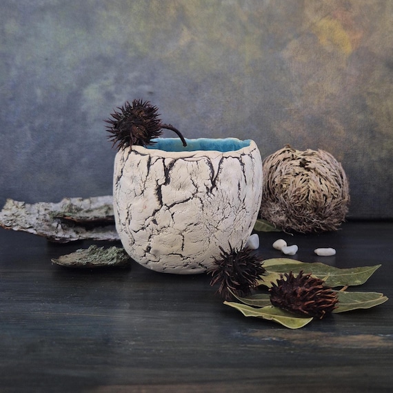 Cuenco de cerámica orgánica hecho a mano Cerámica Wabi-Sabi Plato