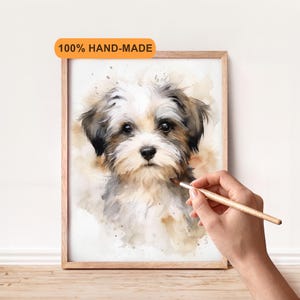 100% Handmade Watercolor Pet Portrait | Dog Portrait | Cat Portrait | Animal Portrait | Custom Pet Portrait from Photo