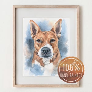 Ritratto personalizzato di un animale domestico con acquerello - Regalo d'arte dipinto a mano