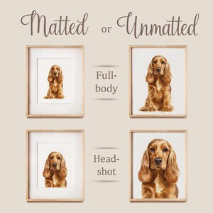 Custom pet portrait from photo, Original hand painted Watercolor, Gift for a pet owner, Dog Cat commission painting image 16