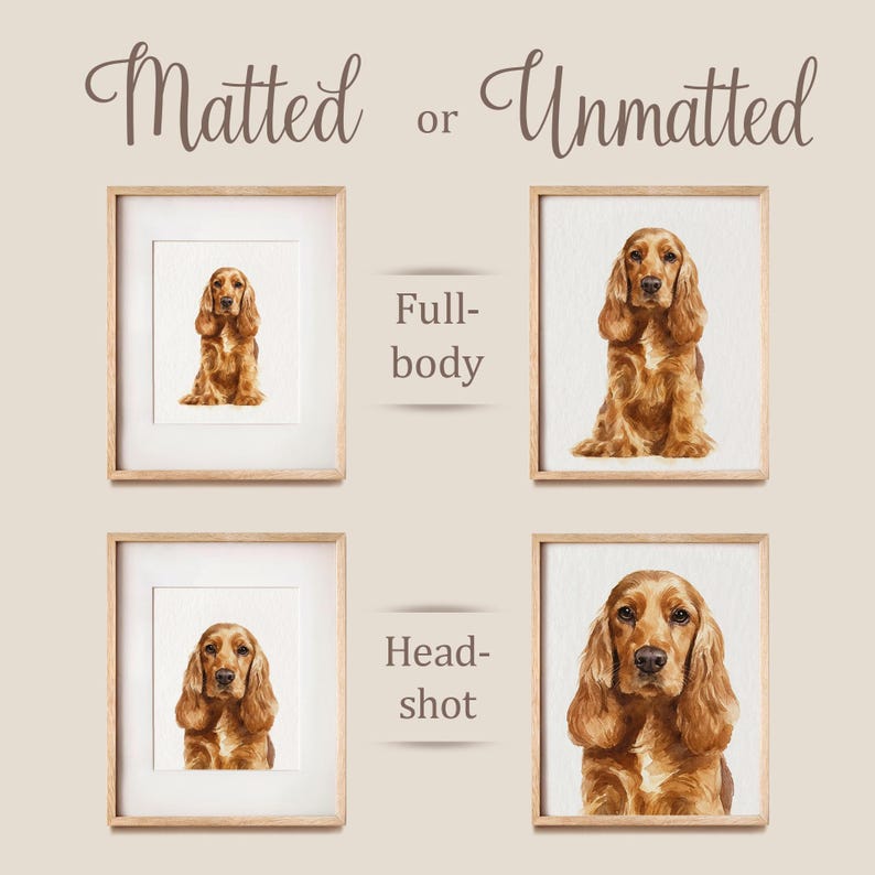 Custom pet portrait from photo, Original hand painted Watercolor, Gift for a pet owner, Dog Cat commission painting image 16