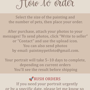 Custom pet portrait from photo, Original hand painted Watercolor, Gift for a pet owner, Dog Cat commission painting image 19