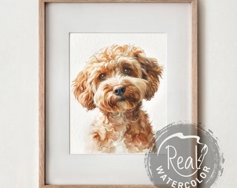 Mini Custom Watercolor Dog Portrait, Pet Memorial, Pet Loss Gift, Dog Lover Gift, Pet Painting, Tiny Paintings, Mini Pet Portrait