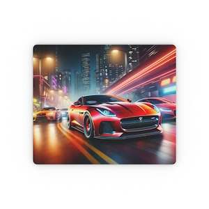 2016 Red Jaguar F-Type mousepad