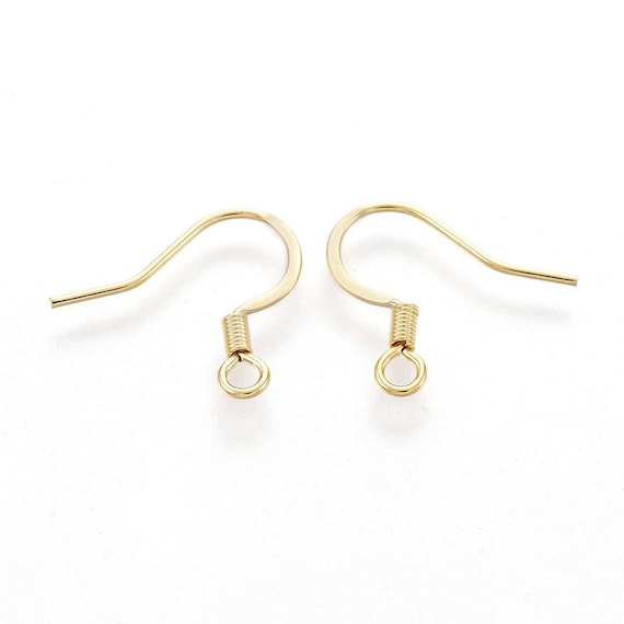 18k Gold Plated Surgical Steel Earring Hooks: Hypoallergenic Findings