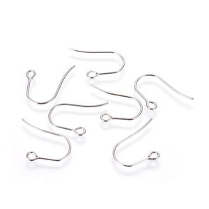May include: A set of six silver earring hooks, perfect for crafting your own jewelry.