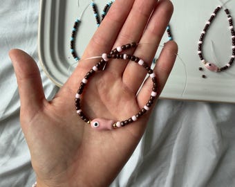 Brown bead bracelets