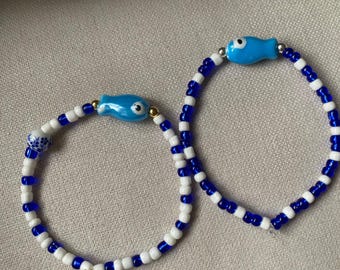 Blue Fish Bracelet