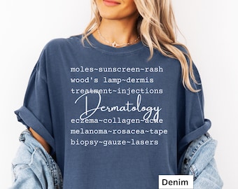 Dermatology t Shirt, Dermatologist T-Shirt, Dermatologist Office Gift Tee, Skin Specialist Shirt, Dermatology Appreciation t-shirt