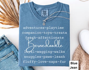 Bernedoodle-T-Shirt, süßes T-Shirt für Bernedoodle-Liebhaber, Hundeliebhaber-T-Shirt, Geschenk für Bernedoodle-Mama, Shirt für Hundemama, Liebe zu dieser Hunderasse