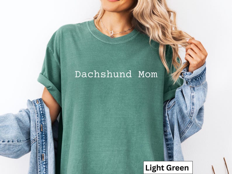 Dachshund Mom Comfort Colors T-shirt, Dog Lovers Shirt, Gift for Dog Mom, Cute Dachshund Tee, Weenie Dog Shirt, Doxie Mom Shirt image 3