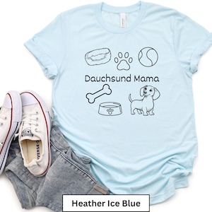 Dackel Mama Shirt, süßes Haustier Shirt, Hunde Mama T-Shirt, Geschenk für Wiener Hundeliebhaber, Dackel Mama Besitzer Shirt, Dackel Liebhaber