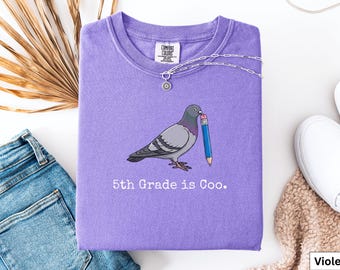 Fifth Grade Teacher Pigeon t-Shirt, Fifth Grade Teacher Team t-Shirts, Gift for 5th Grade Teacher, Back to School 5th Grade Teacher t-Shirts