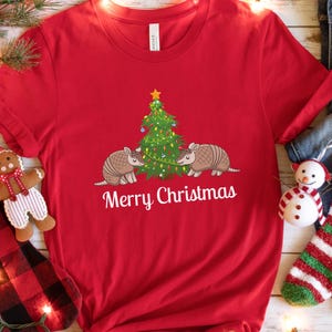 Gürteltier-Weihnachtshemd Unisex T-Shirt, Urlaub, Gürteltier-Liebhaber-Geschenk,