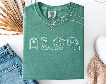 Podiatry Doodle Shirt, Foot Doctor t-Shirt, Podiatrist Assistant t-shirt, Foot Specialist Student Gift Tee, Podiatry Office Staff Shirt