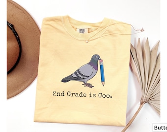 Second Grade Pigeon t-Shirt, School Staff Shirt, 2nd Grade Teacher Team t-Shirts, Second Grade Teacher Gift, Back to School Teacher Shirt