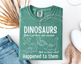 Dermatology Dinosaur t-Shirt, Dermatologist Staff t-Shirt, Dermatologist Office Gift Tee, Skin Care Specialist Shirt, Gift for Dermatologist