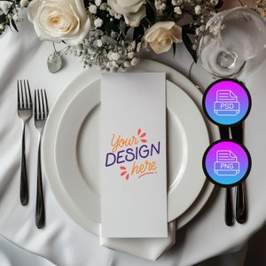 Wedding Menu Mockup | Wedding Card Mockup | Boho Wedding Menu Mockup | Wedding Stationery Mockup | Canva PNG and Smart Object PSD