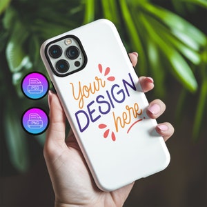 Iphone 15 Pro Tough Case Mockup | Bearbeitbares Tough Case Mockup | Anpassbare Tough Case Mockup | Smart Objekt PSD und Canva PNG