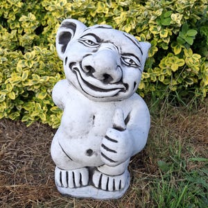 Skulptur Trollartige Dekoration für den Garten Betonfigur