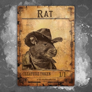 Jeton RAT Outlaws of Thunder Junction pour MTG et autres jeux de cartes à collectionner, jeton unique