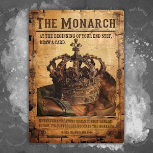 Jeton The MONARCH Outlaws of Thunder Junction pour MTG et autres jeux de cartes à collectionner, jeton unique