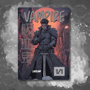 Jeton MTG Vampire : carte personnalisée Manga Line