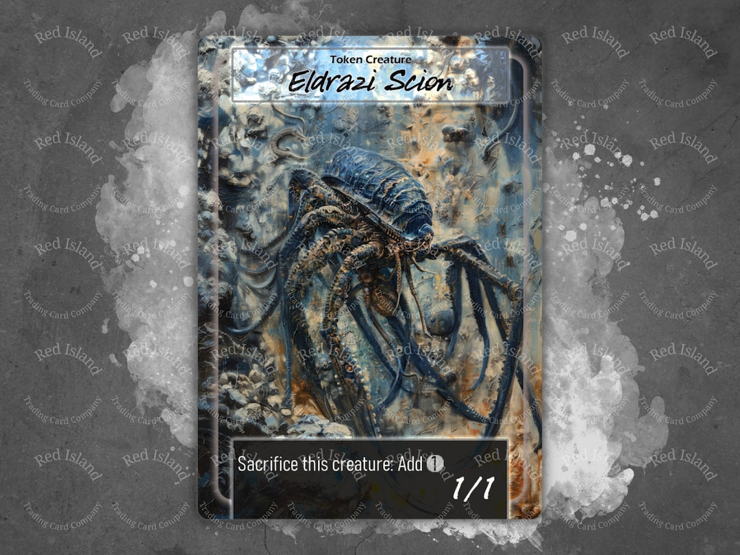2 Eldrazi Scion MTG Tokens: Impasto Oil Painting, Modern Horizons 3 - Etsy
