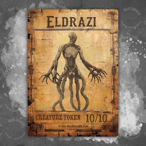 Jeton ELDRAZI Outlaws of Thunder Junction pour MTG et autres jeux de cartes à collectionner, jeton unique