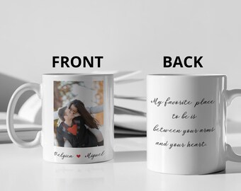 Tasse für den Freund, Tasse mit personalisiertem Foto für Verliebte, Tasse mit Foto für Verliebte, Tasse für Pärchen mit Foto, Tasse Lieblings-Warmi.