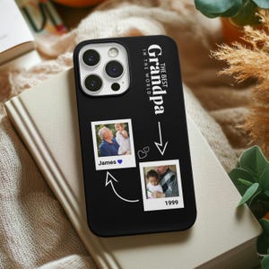 Personalized phone case for grandfather,photo portrait special memories,Personalized phone case The best grandfather in the world, iphone