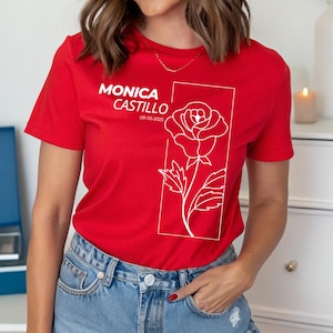 Comfort Colors Aesthetic Flower Shirt,Plant Shirt,Gift for Her,Custom text floral shirt,Floral custom T-shirts,Personalized Botanical shirt,
