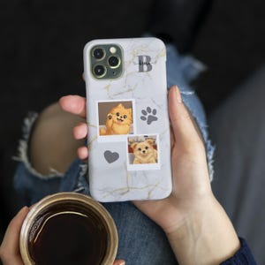 Personalized phone case for pets with photo and pet name,Pet lovers phone cased, Gift for dog and cat owners, iPhone and Samsungcase