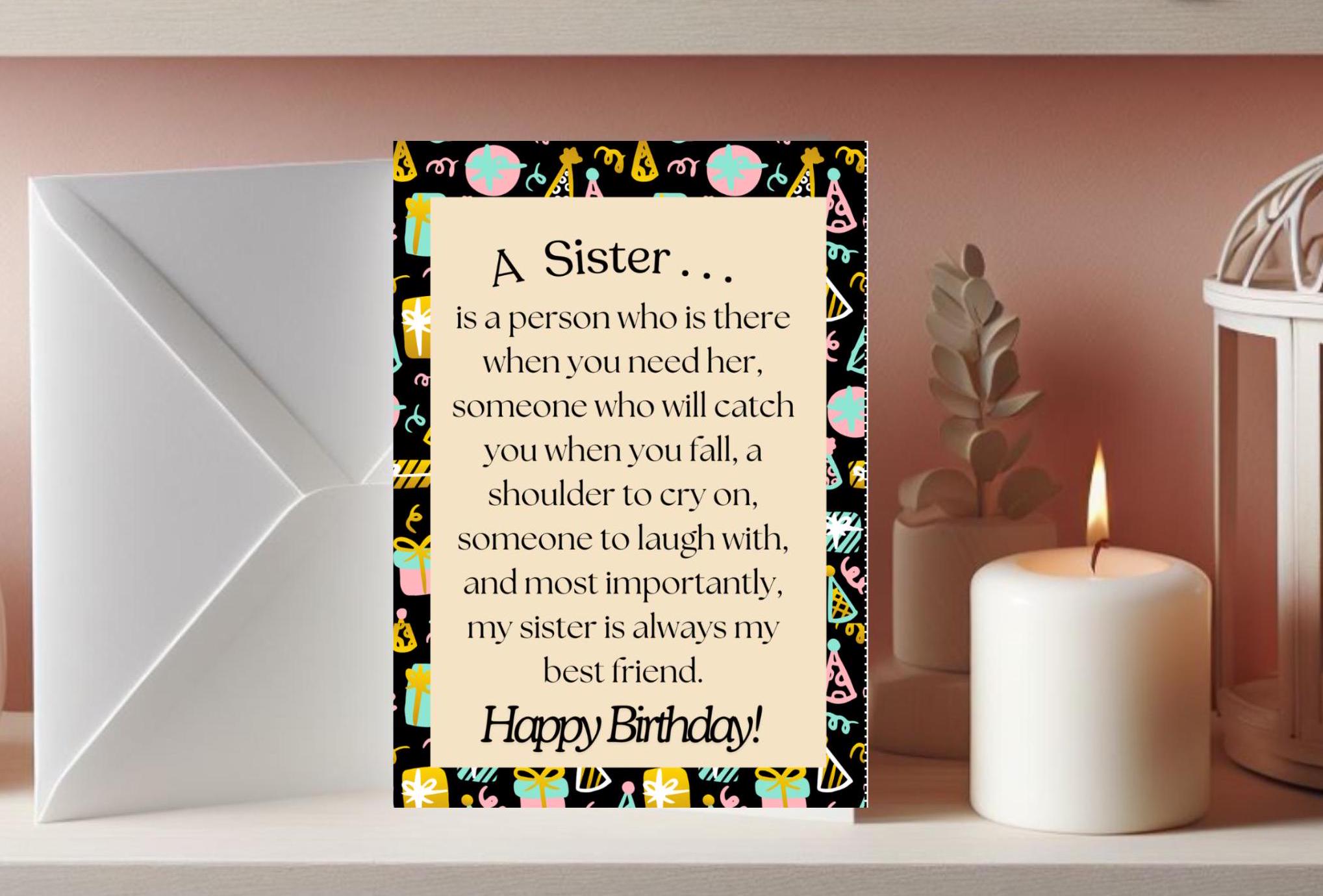 Happy Birthday To My Special Friend Greeting Card - Flowers - 8.5 X 6 Inches - Words And Wishes