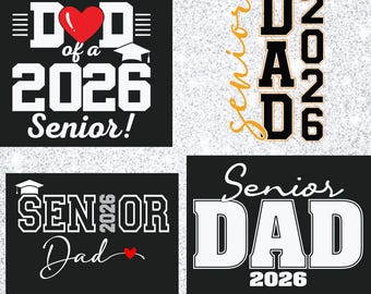 Papá mayor 2026 PNG: Diseño de graduación de padre orgulloso (Descarga digital)