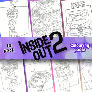inside out 2 coloring pages , kids colouring pages , kids activity sheets printable , A4 preschool toddler coloring