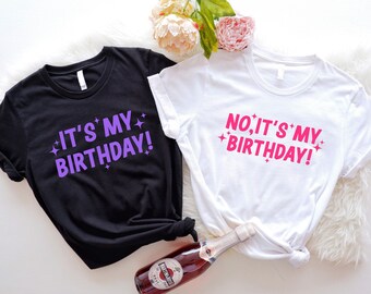 Twin Birthday Shirts, It's My Birthday Tee, Matching Bday Twin Gift Shirt, Siblings Birthday Party Tee, B-day Brother Sister Celebration Tee