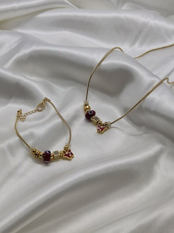 アクセサリー Pandora Set Bracelet,Earing,Necklace Pandora Set Necklace and Bracelet - Charm Jewelry - Anniversary